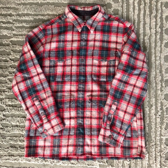 Eddie Bauer Plaid Shirt Jacket - Picture 1 of 5